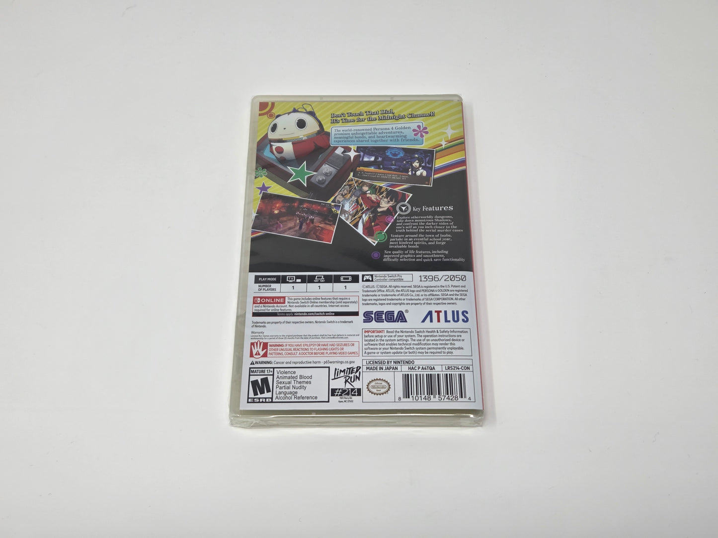 Persona 4 Golden [SDCC Foil Variant] for Nintendo Switch, Limited Run #214