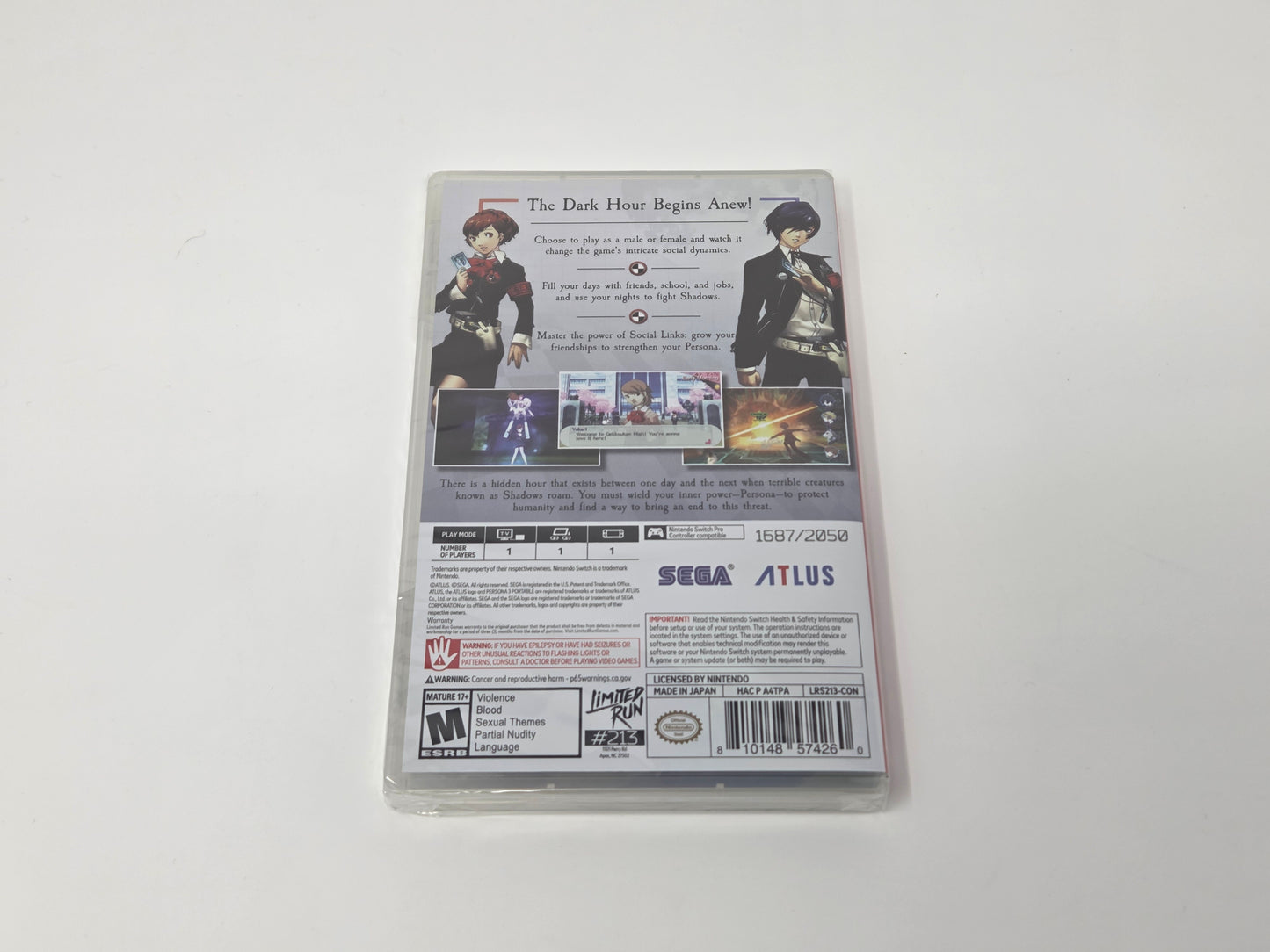 Persona 3 Portable [SDCC Foil Variant] for Nintendo Switch, Limited Run #213