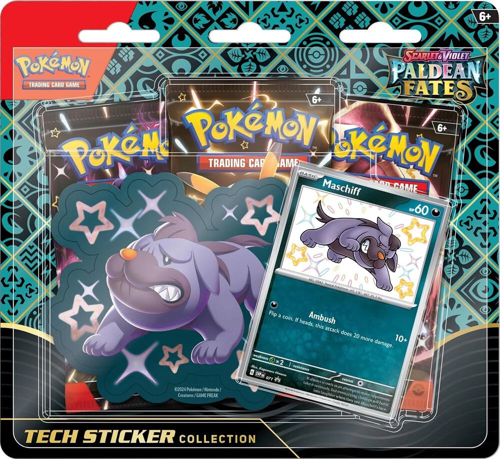 Pokemon - Paldean Fates Tech Sticker Collection [Maschiff]