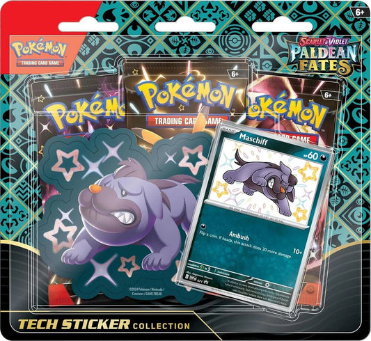 Pokemon - Paldean Fates Tech Sticker Collection [Maschiff]